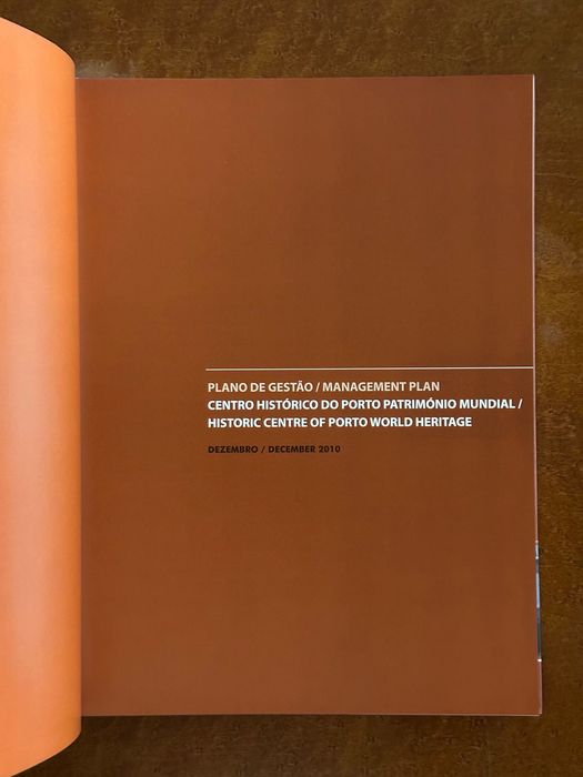 Livro Plano de Gestão Centro Histórico do Porto Património Mundial