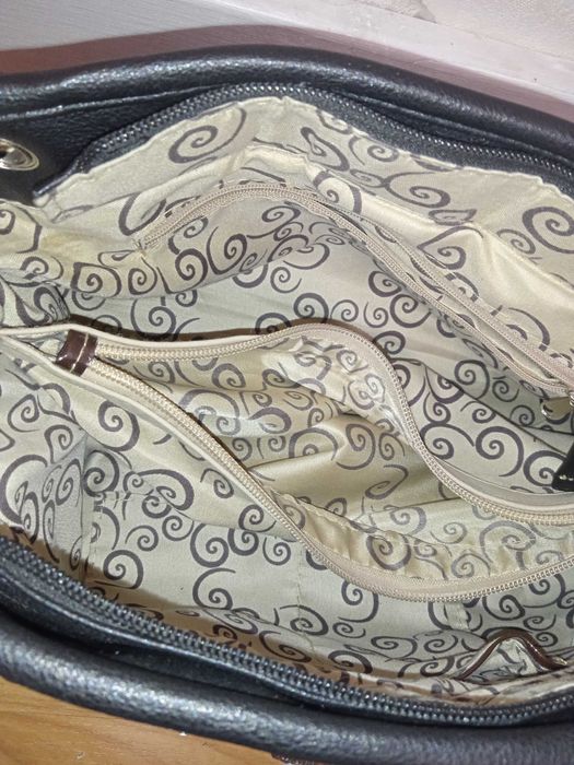 винтажная сумка y2k 2000х двухтысячные кресты готика натуральная кожа