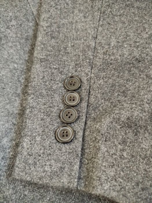 Rover&Lakes klasyczna szara męska marynarka zimowa z łatami XL