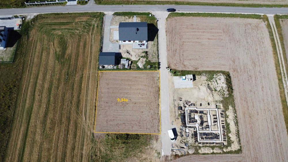 Piękna działka w pełni uzbrojona, 934 m², Ładna gm. Skrzyszów, 2,5 km od Tarnowa - Widok 2