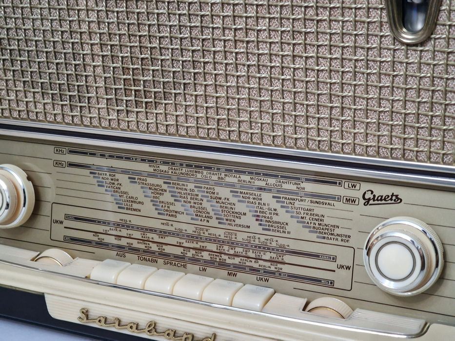 Rádio antigo reparado Graetz