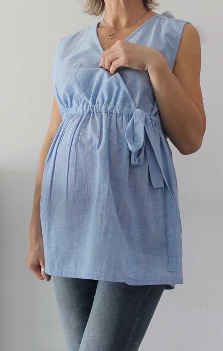 Piękna bluzka ciążowa oraz do karmienia L