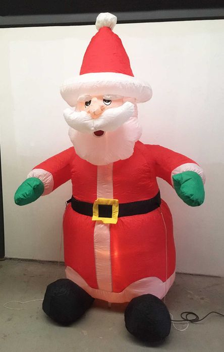 Antigo vtg ~ "INSUFLÁVEL de NATAL" ~ Com luz interior ~ Impecável ~ #2