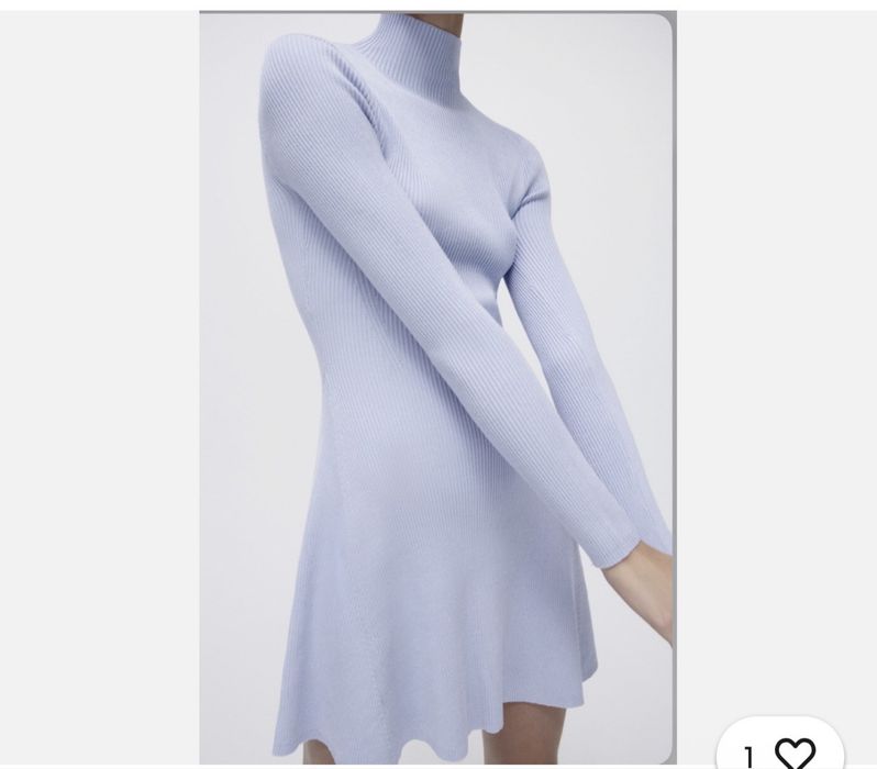 Ніжно блакитна сукня Zara