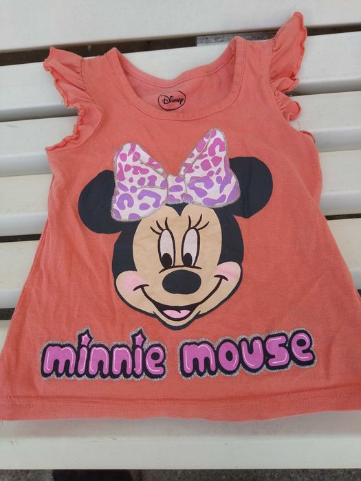 Camisola / T-Shirt da Disney - Minnie Mouse - Tamanho 2 Anos
