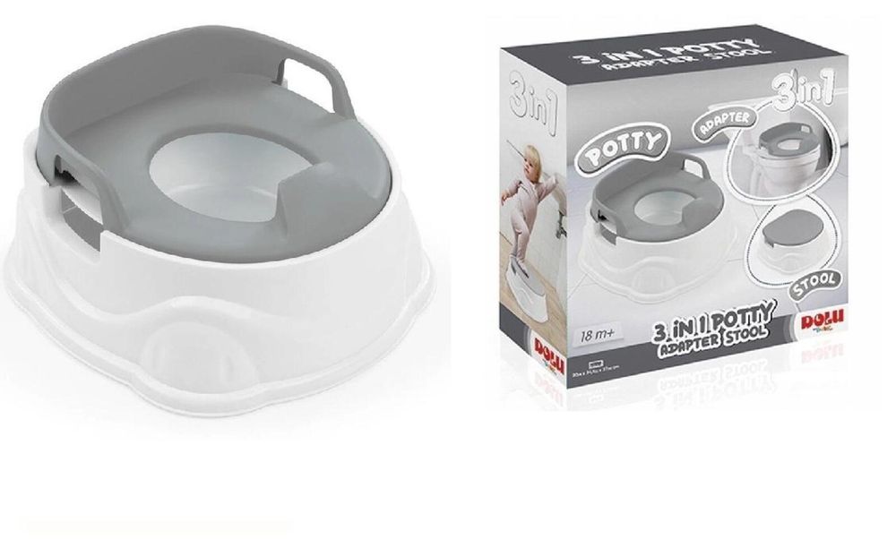 Nocnik 3w1 szary Dolu