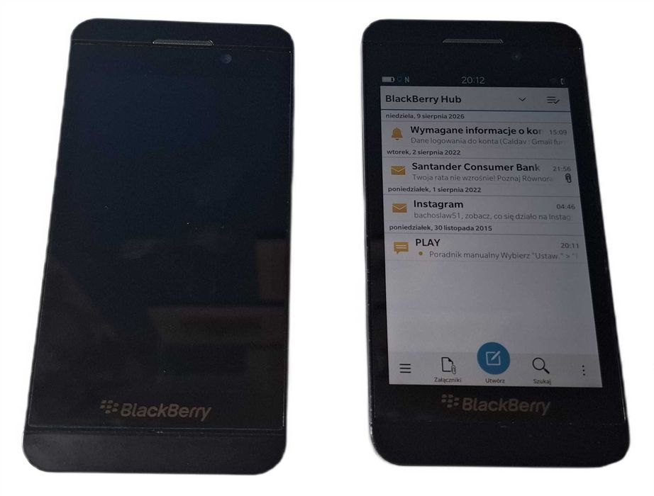 BlackBerry Z10 – Czarny - 3 Sztuki - Sprawne - Dobry stan - PL -