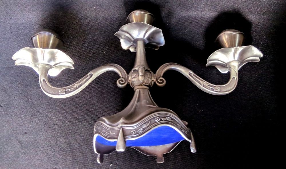 Candelabro 3 Velas Arte Nova