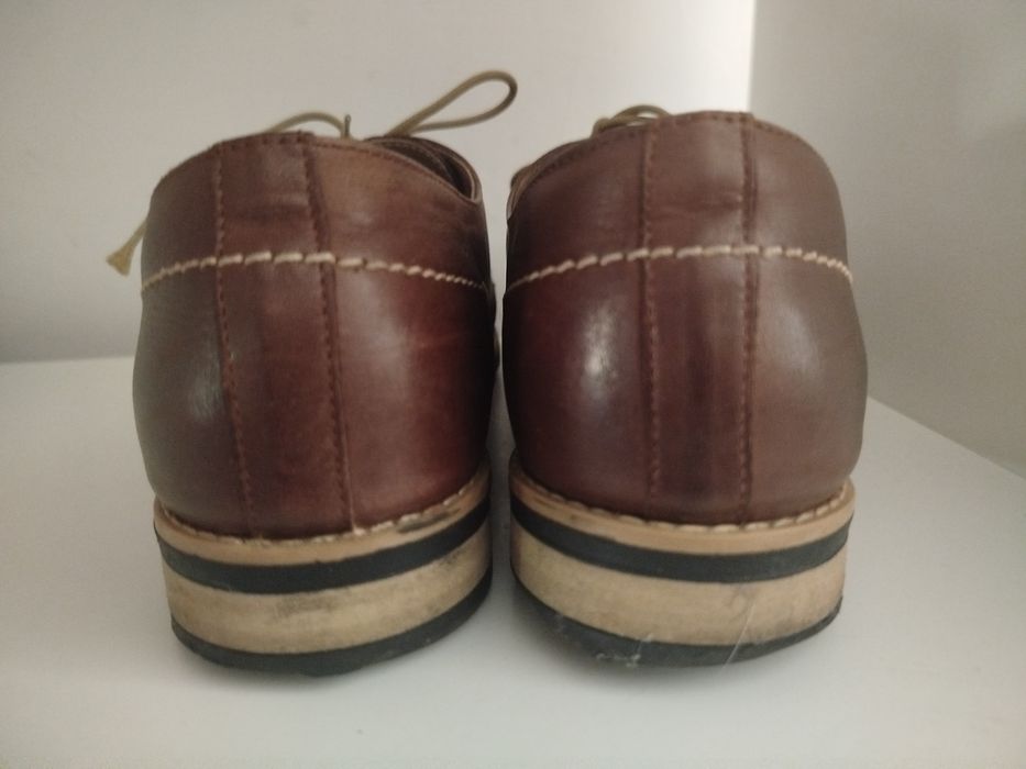 Brązowe buty damskie, półbuty, pantofle, trzewiki, rozmiar 41