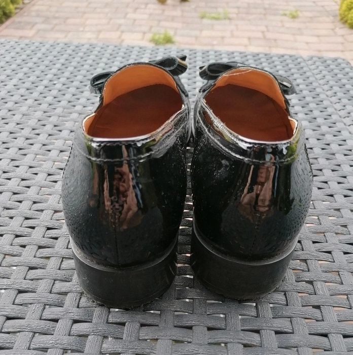 Mokasyny damskie czarne roz 40