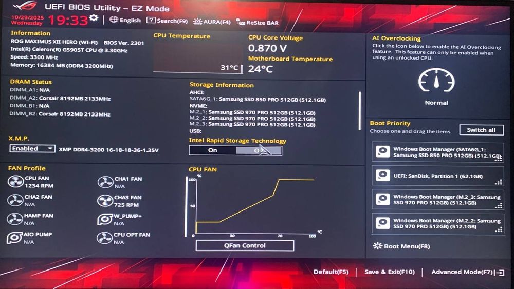 Asus Rog Maximus XII Hero s1200