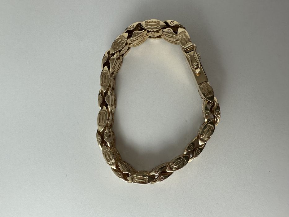 Złota Męska Bransoleta Cartier Pr.585 NOWA CENA