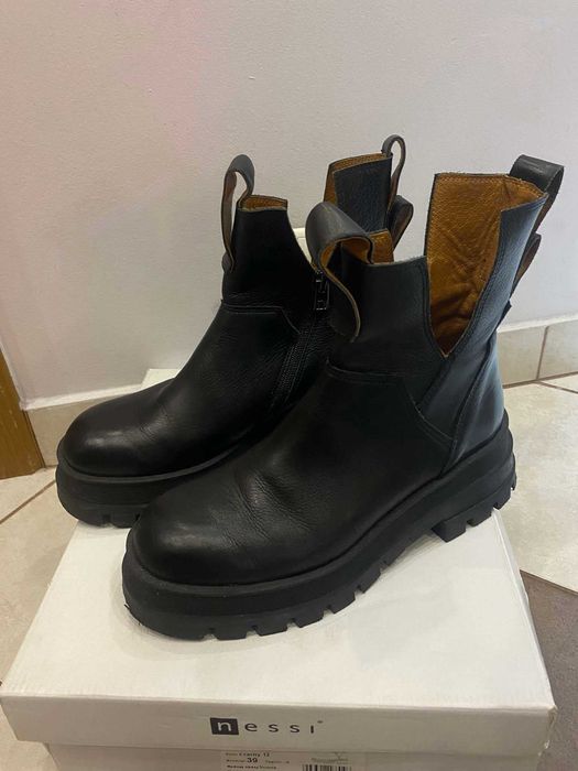 Botki Nessi 21126 Czarny 12 Rozmiar 39