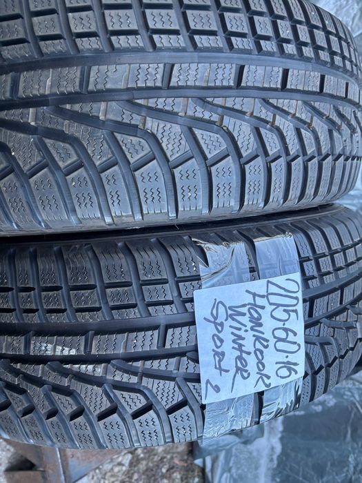 205-60-R16 HANKOOK WINTER 2 штуки пара ЗИМНЕЙ резины GERMANY 2023
