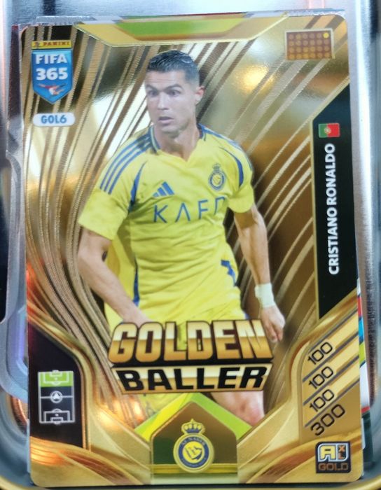 Karta panini FIFA 365 GOLDEN Baller Cristiano Ronaldo