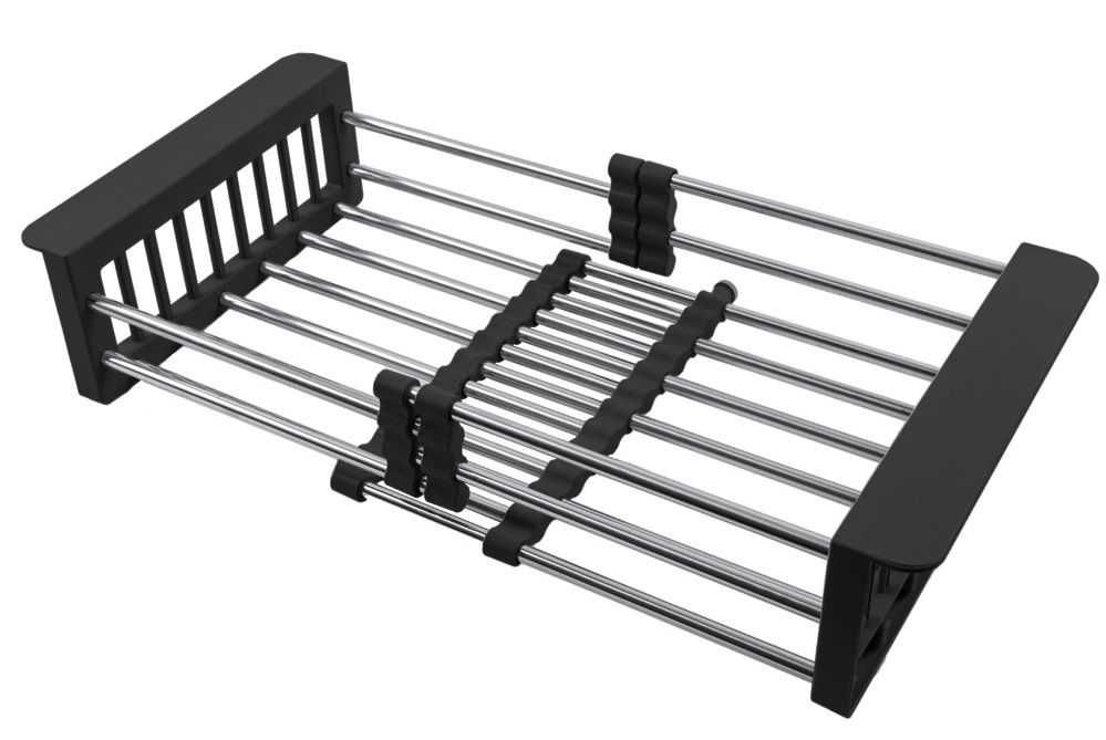 Черная корзина для мойки Nett KB-3022. Уценка