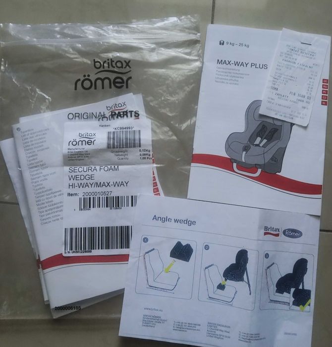 Jak nowy -Fotelik samochodowy Britax Römer 9-25kg