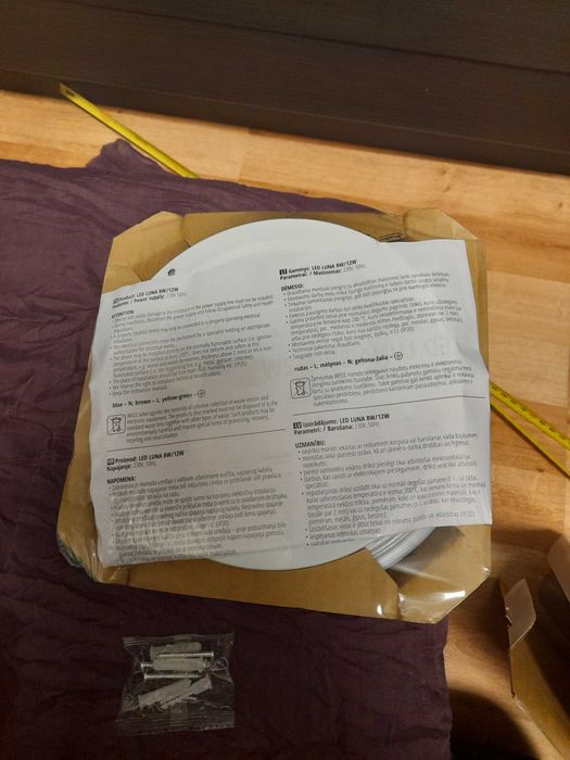 Plafon LED biały 8W 230V NOWY