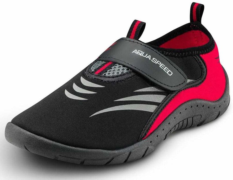Buty do wody AQUA SPEED czarno - czerwone ( różne rozmiary )