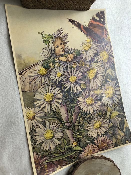 Retro Vintage - Flower Fairy/Harajuku Art - plakat papierowy (A3)