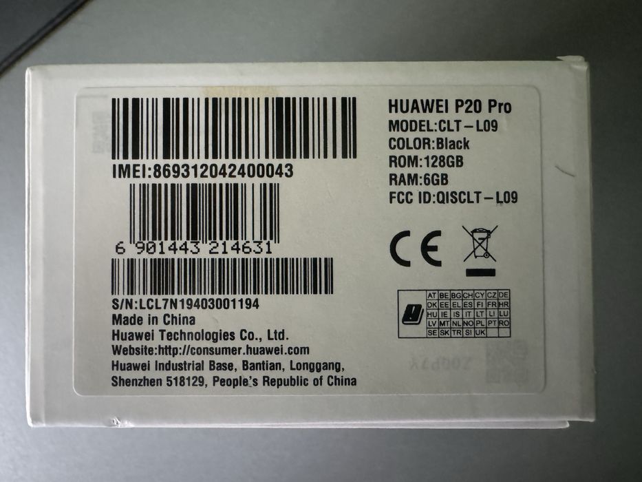 Huawei p20pro 6/128