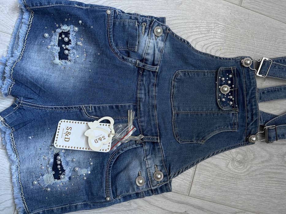 Новий Джинсовий комбінезон для дівчинки