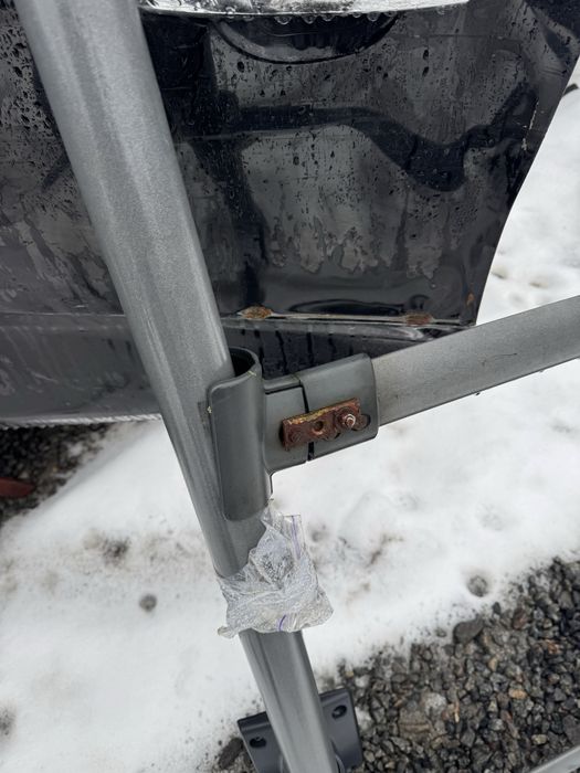 Рейлинги с перемычками на крышу Nissan Navara D40 навара д40 рейлинги