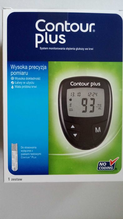 Glukometr Contour plus+GRATIS 50 pasków(NOWY!)