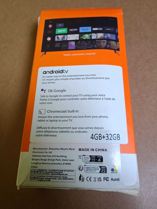 Smart TV Stick LEMFO DQ10 8K Android TV 4GB/32GB – Novo na Caixa