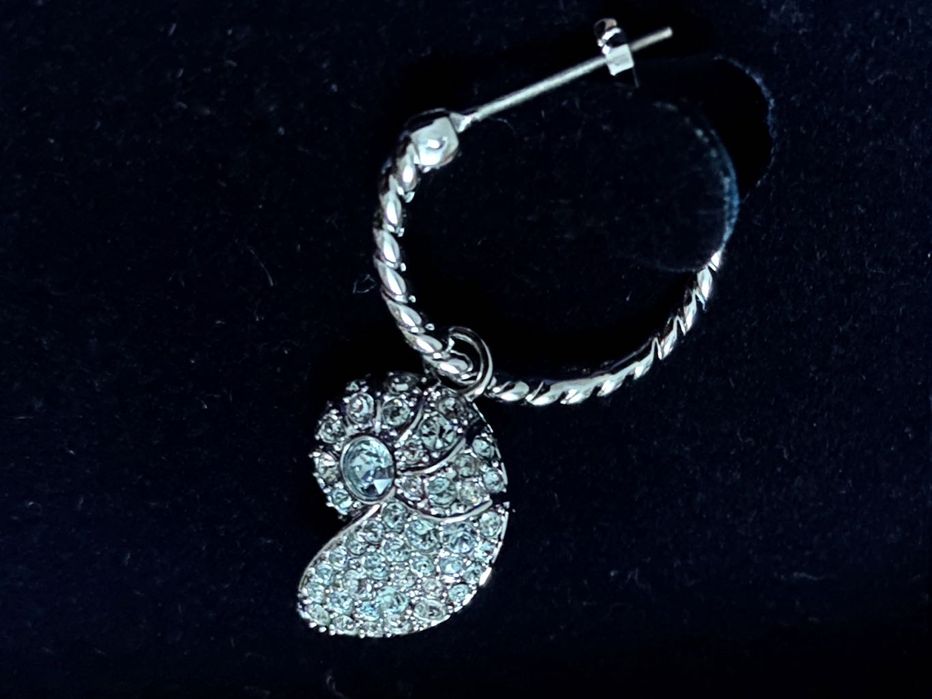 Nowe Kolczyki damskie Swarovski Shell Nautilus