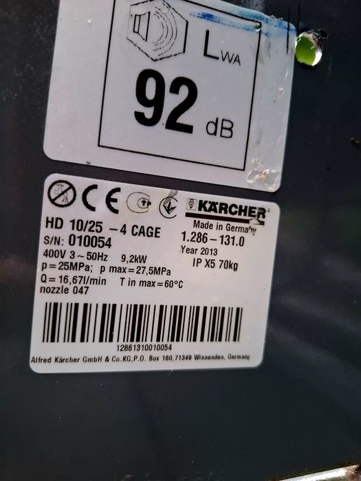 Myjka Karcher HD 10/25-4 CAGE 250 bar 2013r 20m węża super stan Radom