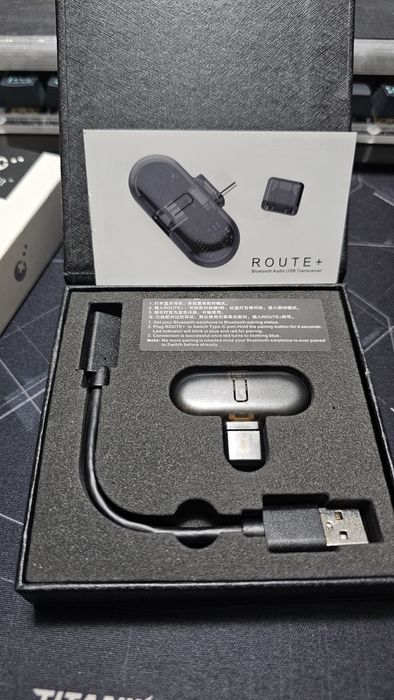 GuliKit Route+ – Transmissor de Áudio para Switch Steam Deck e Android