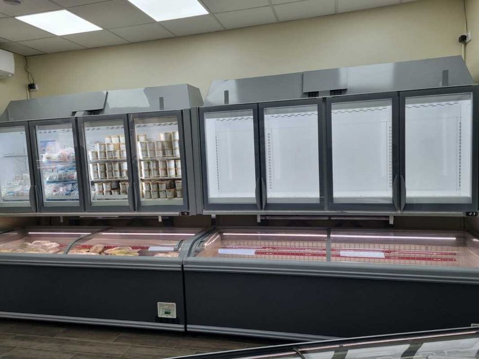 Морозильні ларі камери AHT Miami 250 Подвійний LED Сірий. 2015-19р!