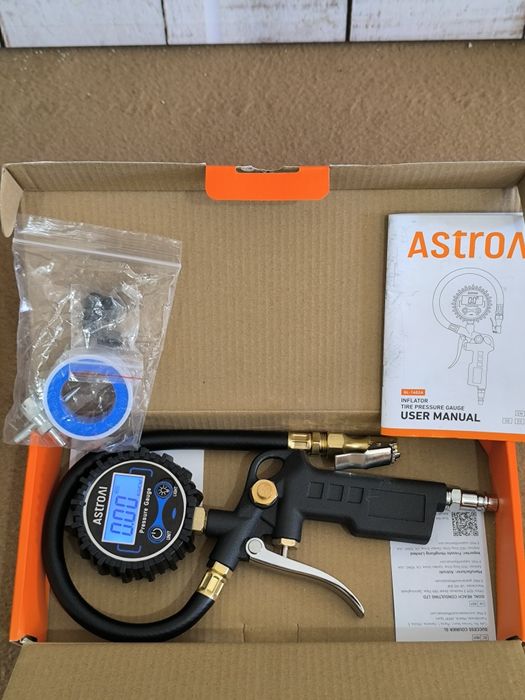 Medidor de pressão e inflador digital de pneus AstroAI.