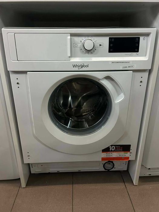 Pralka do zabudowy WHIRLPOOL 7 kg załadunku 82 cm wysokości 1400 obr.