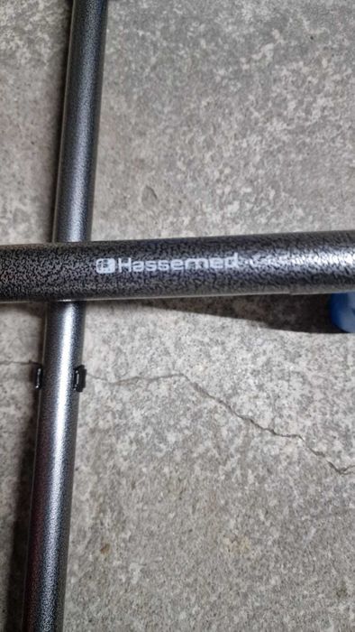 Par canadianas HASSE azul ajustáveis braço fixo 130kg