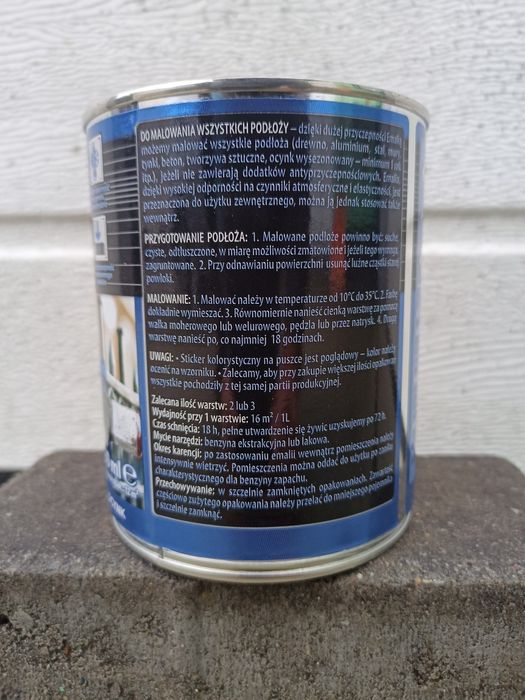 Farba do metalu ALTAX Emalia SUPER TRWAŁA 9 kolorów puszki 0,75L WARTO