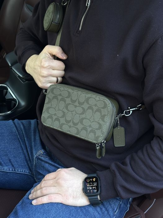 Мужская сумка Coach чоловіча сумка барсетка месенджер клатч планшетка