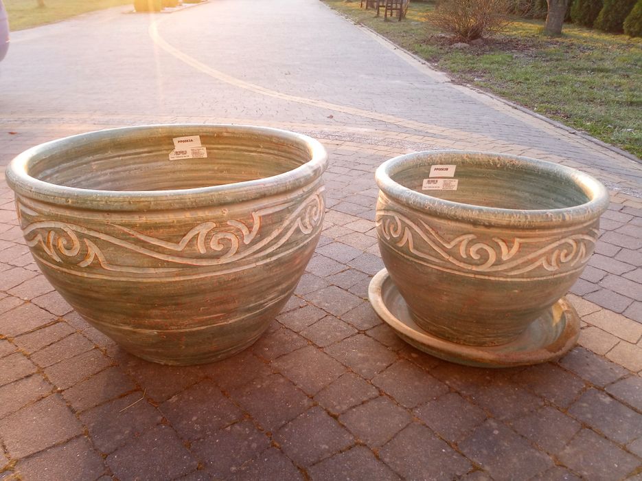 3 x Donica ceramiczna zewnętrzna