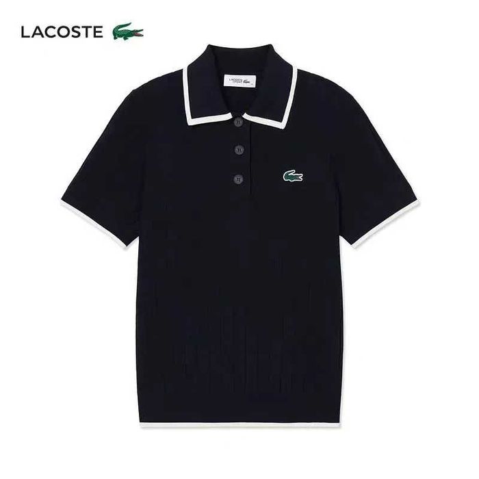 Футболка поло Lacoste XS-L біла і темно-синя