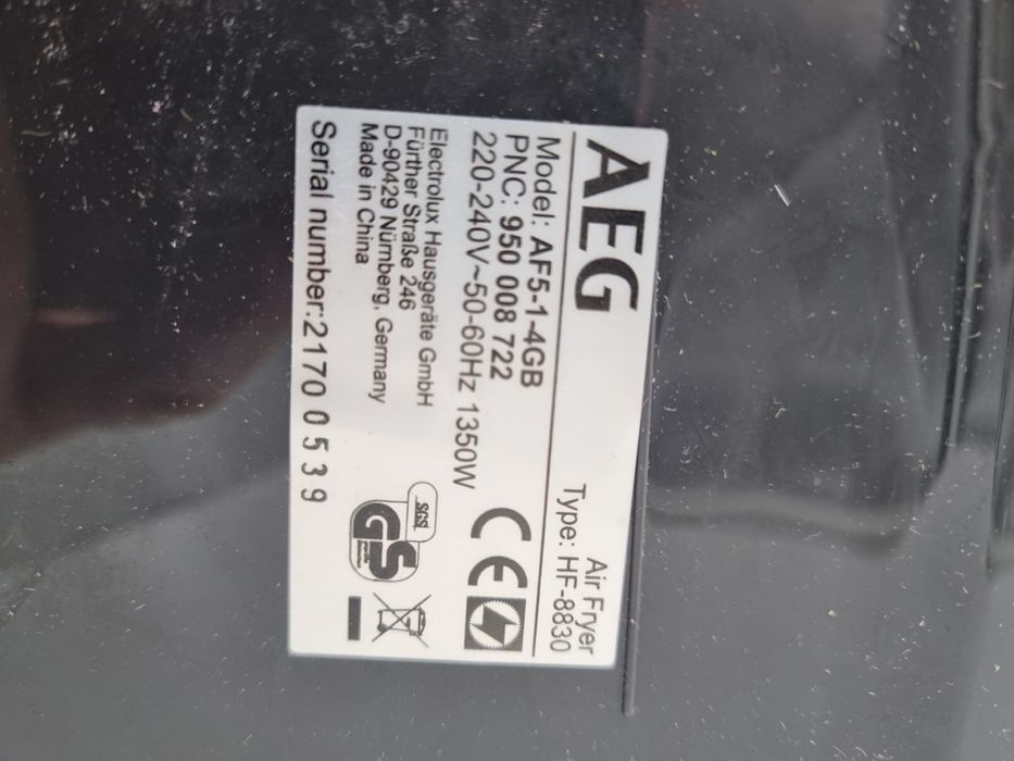 AEG AF5-1-4GB frytkownica beztłuszczowa
