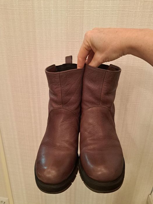 Зимові сапожки шкіряні