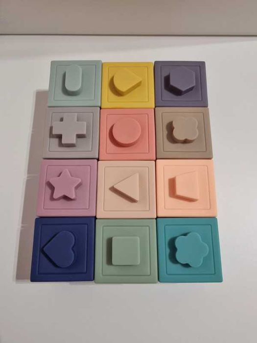 Klocki sensoryczne miękkie gumowe wieża Canpol Babies