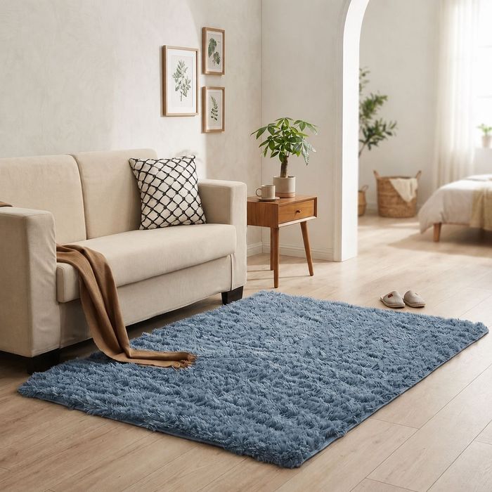 Duży Dywan Pluszowy Shaggy 200x250 Zielony GreenGrass Puszysty Do Salonu Villago 3,5cm DARMOWA DOSTAWA
