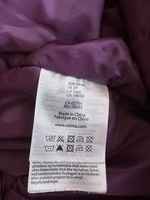 Kombinezony zimowe Reima 98, 2 sztuki