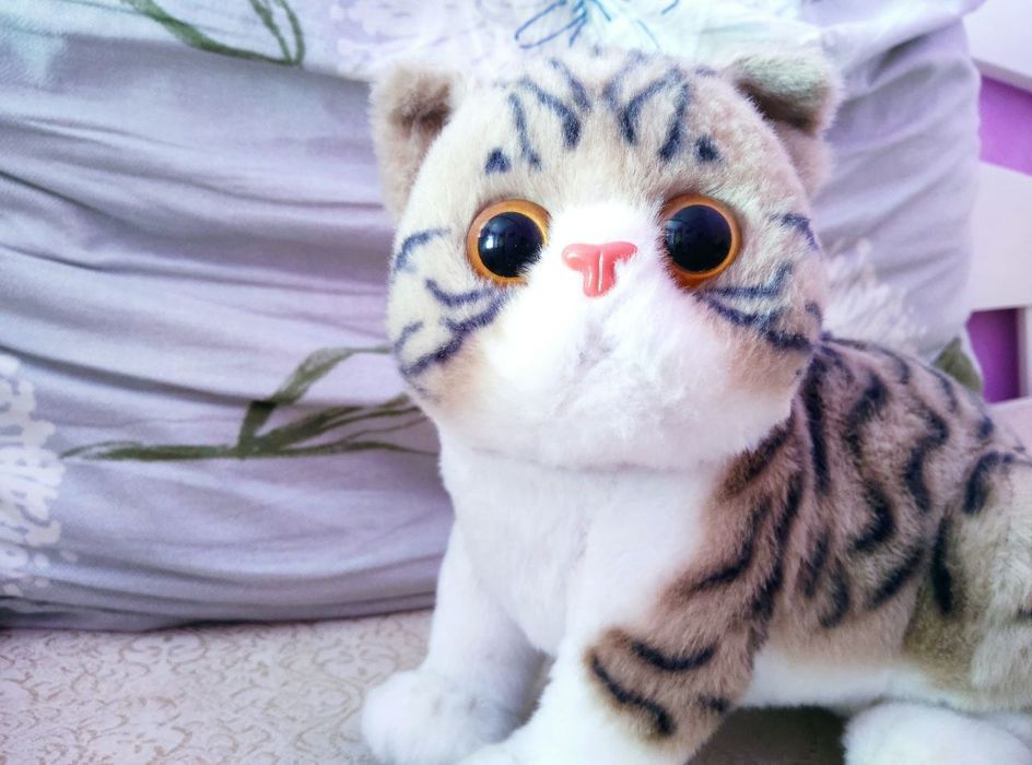 Реалистичный плюшевый кот !ЧИТАЙТЕ ОПИСАНИЕ!