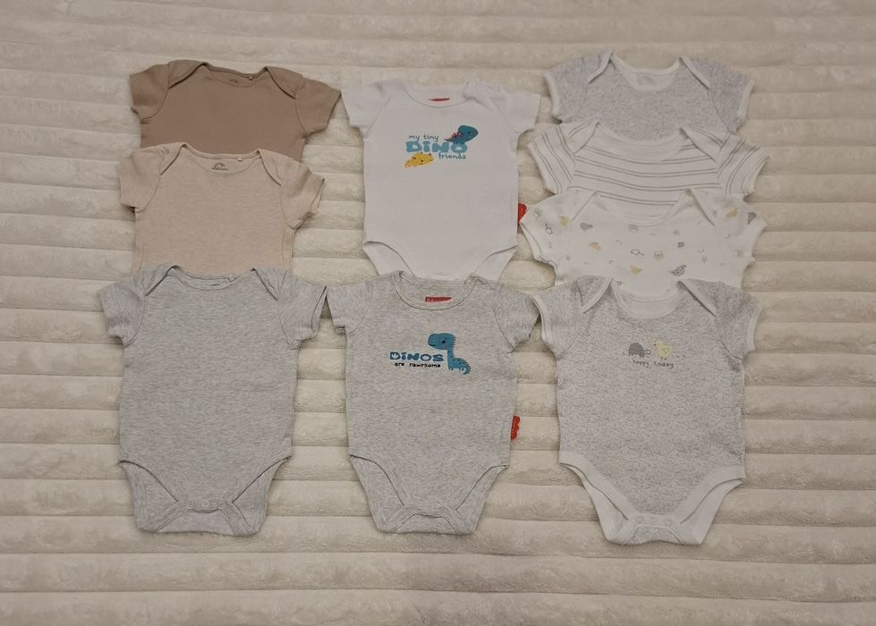 Боді з коротким рукавом NEXT боди PRIMARK с коротким рукавом набір 68