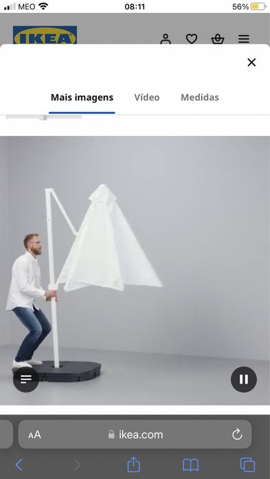 Gurada sol ikea branco