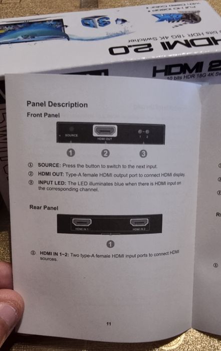 Switch 2x HDMI 4K