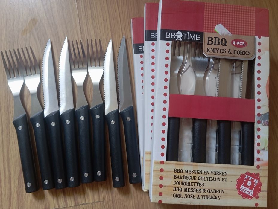 Komplet grillowy zestaw sztućców dla 10 osób